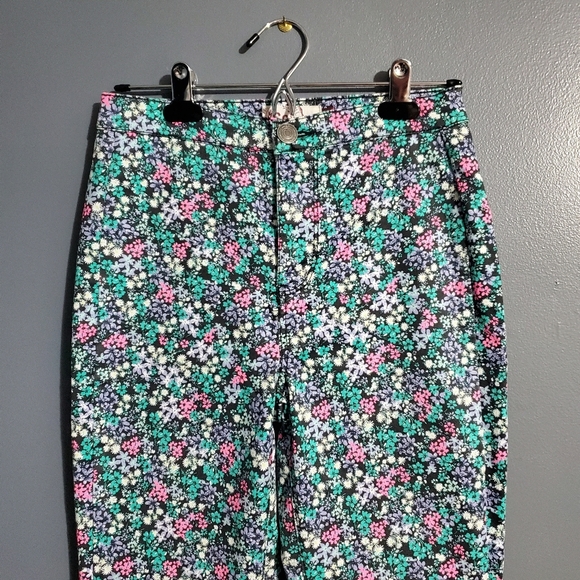 SO Vibrant Floral Jeggings Size 5 - Picture 2 of 8